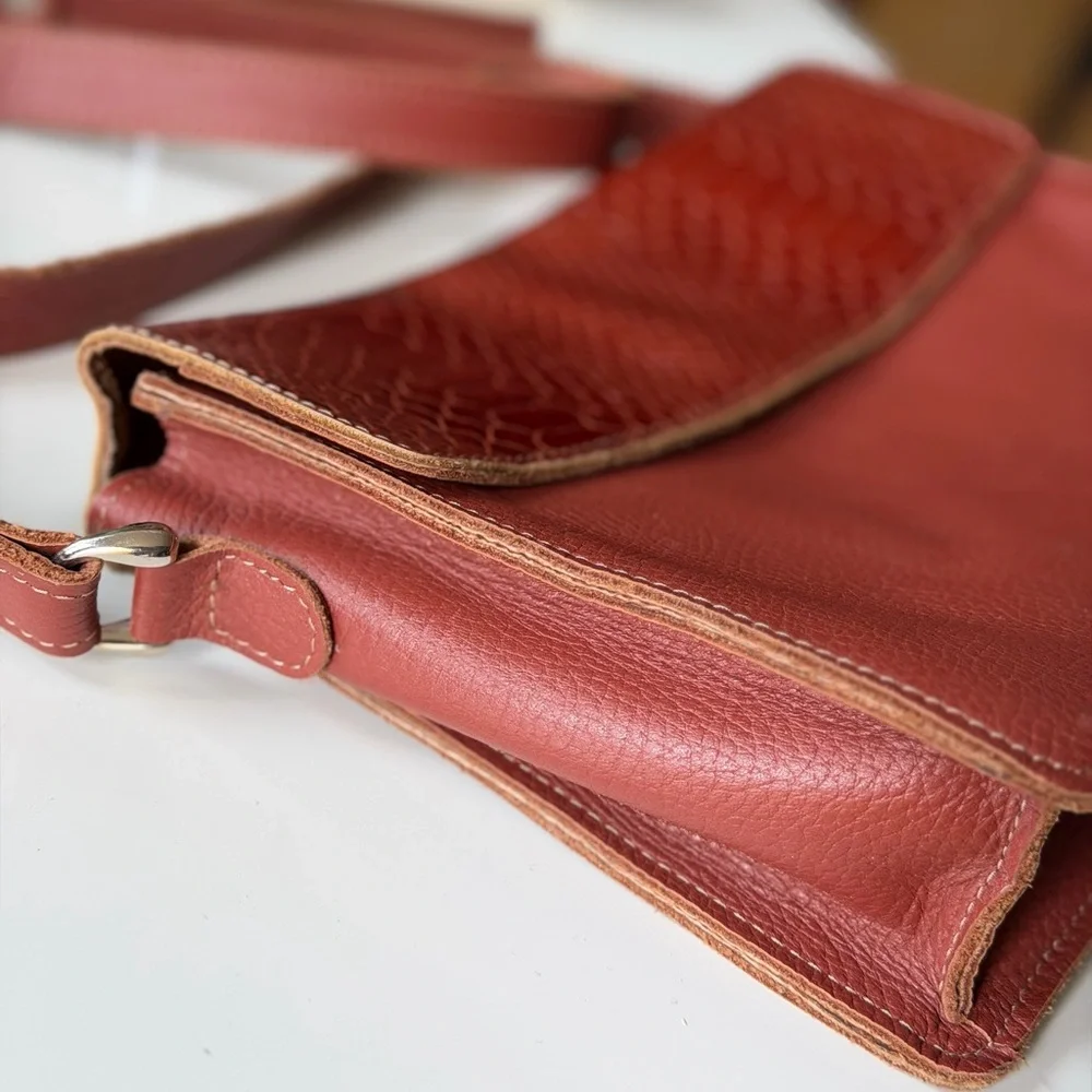 Red Leather Shoulder Bag